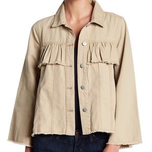 NWT Abound Ruffle Trim Jacket